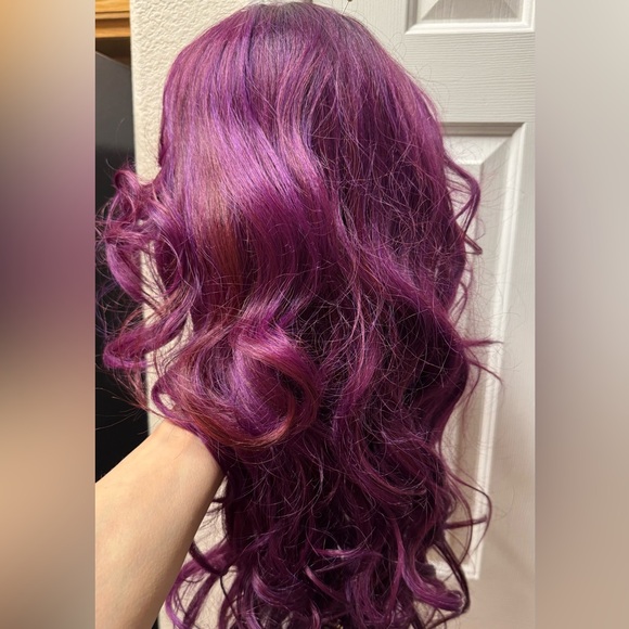 Synthetic Purple Wig - Picture 3 of 17